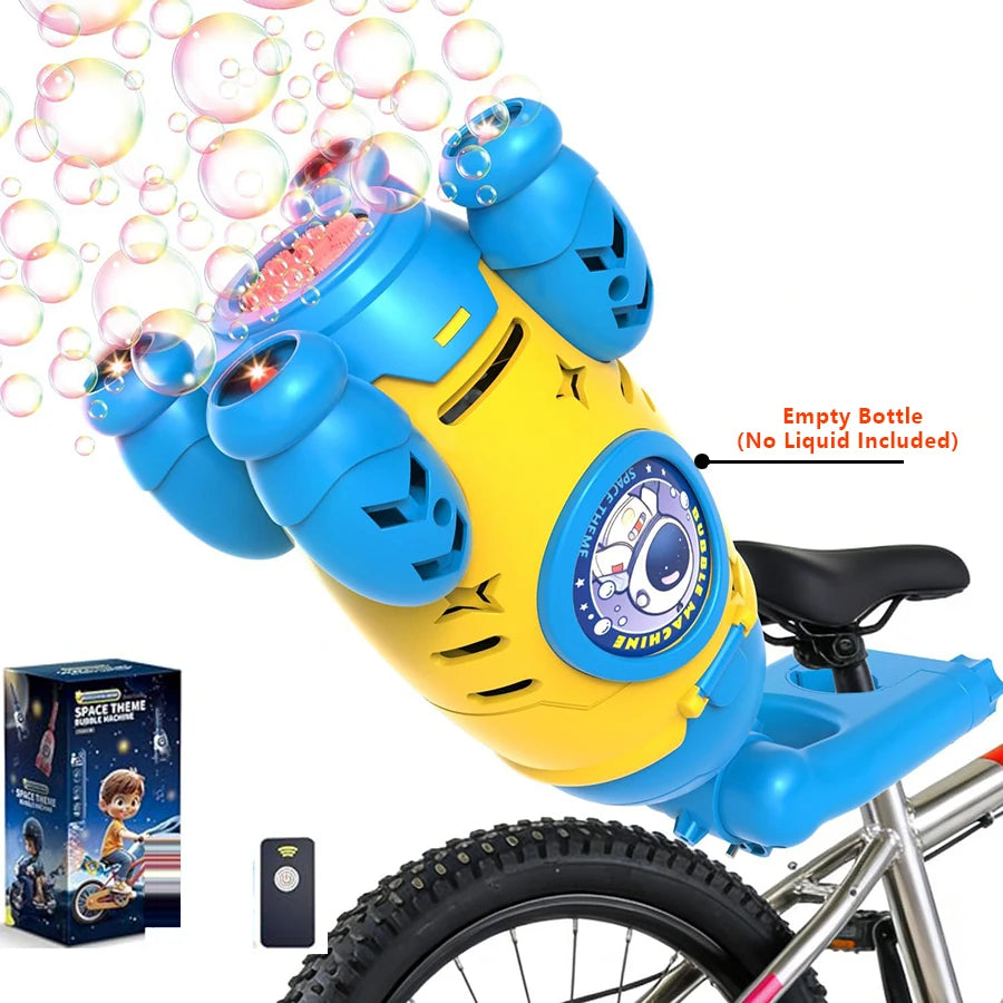 Remote Control Bubble Gun for Kids Automatic Rocket Bubble Machine Bicycle Use & Handheld Rechargeable Bubble Bubble Blower Toys