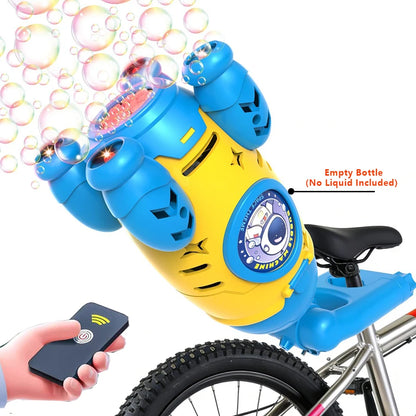 Remote Control Bubble Gun for Kids Automatic Rocket Bubble Machine Bicycle Use & Handheld Rechargeable Bubble Bubble Blower Toys