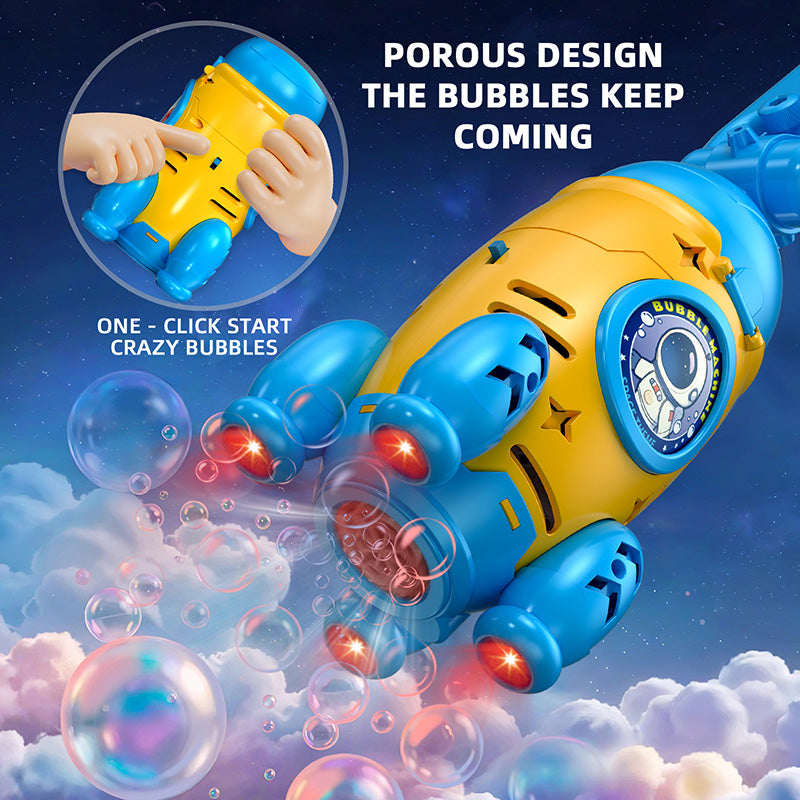 Remote Control Bubble Gun for Kids Automatic Rocket Bubble Machine Bicycle Use & Handheld Rechargeable Bubble Bubble Blower Toys