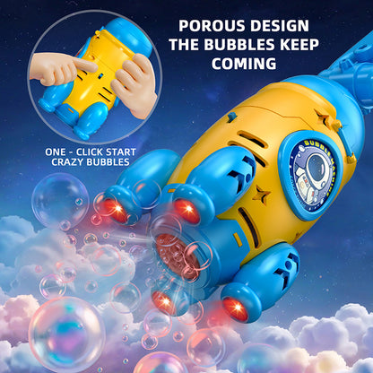 Remote Control Bubble Gun for Kids Automatic Rocket Bubble Machine Bicycle Use & Handheld Rechargeable Bubble Bubble Blower Toys