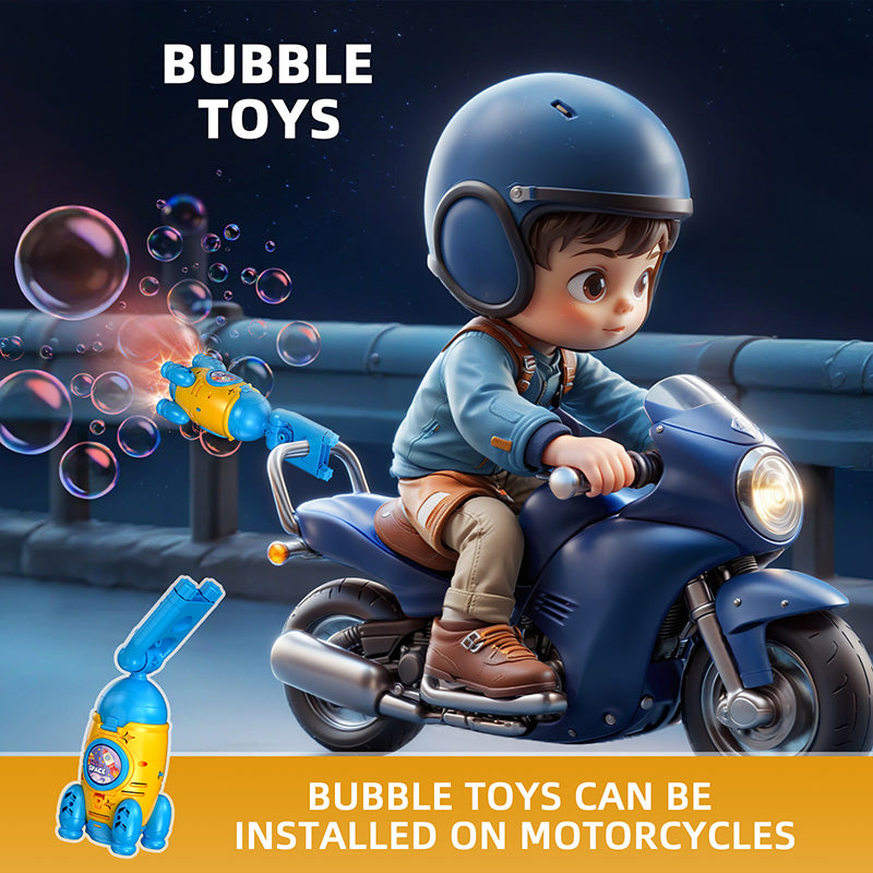 Remote Control Bubble Gun for Kids Automatic Rocket Bubble Machine Bicycle Use & Handheld Rechargeable Bubble Bubble Blower Toys