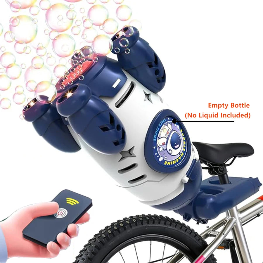 Remote Control Bubble Gun for Kids Automatic Rocket Bubble Machine Bicycle Use & Handheld Rechargeable Bubble Bubble Blower Toys