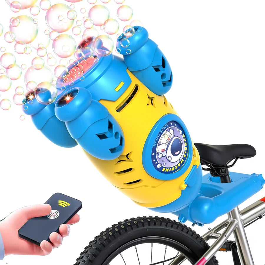 Remote Control Bubble Gun for Kids Automatic Rocket Bubble Machine Bicycle Use & Handheld Rechargeable Bubble Bubble Blower Toys